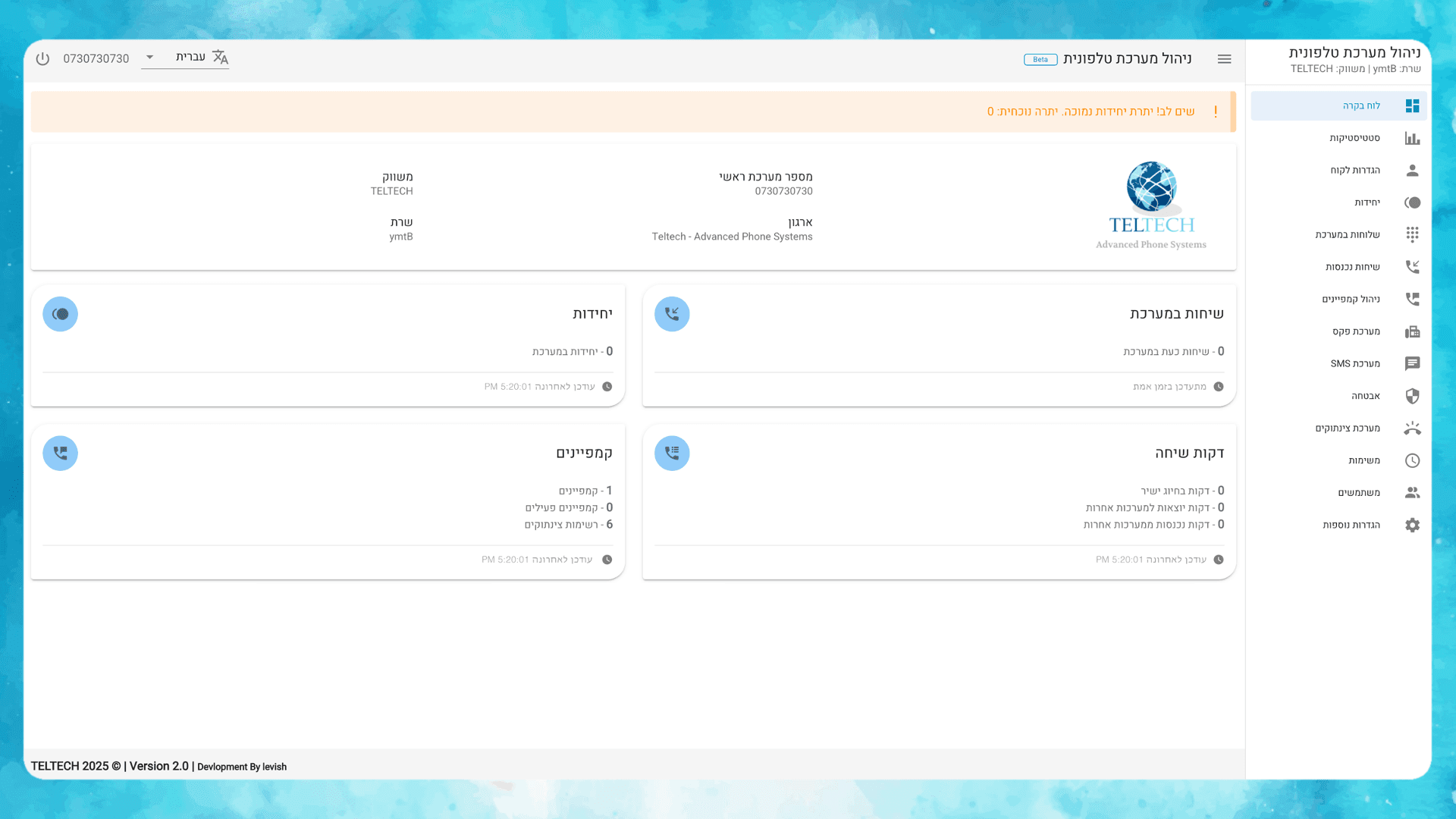 Telephony Management System